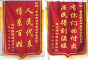 人大代表办实事 社区感谢送锦旗
